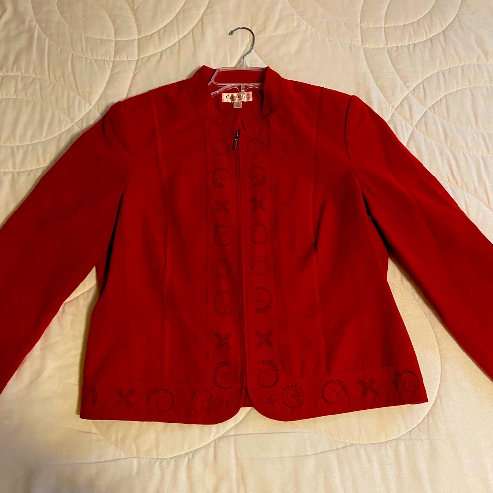 Conrad C Collection | Red Festive Blazer Size 14